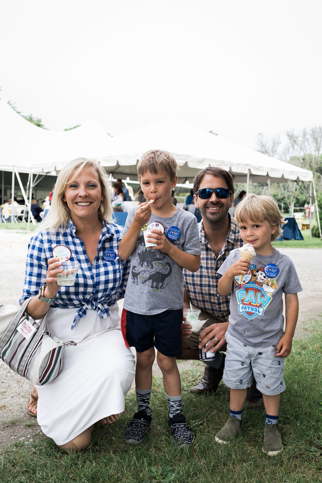 People enjoying ice cream at Peconinic 2019