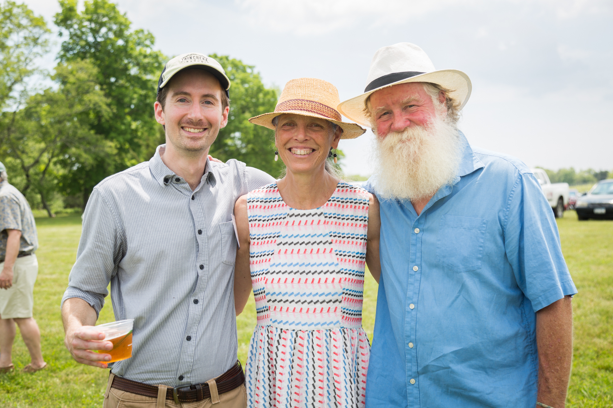 Josh Halsey with Megan and Scott Chaskey