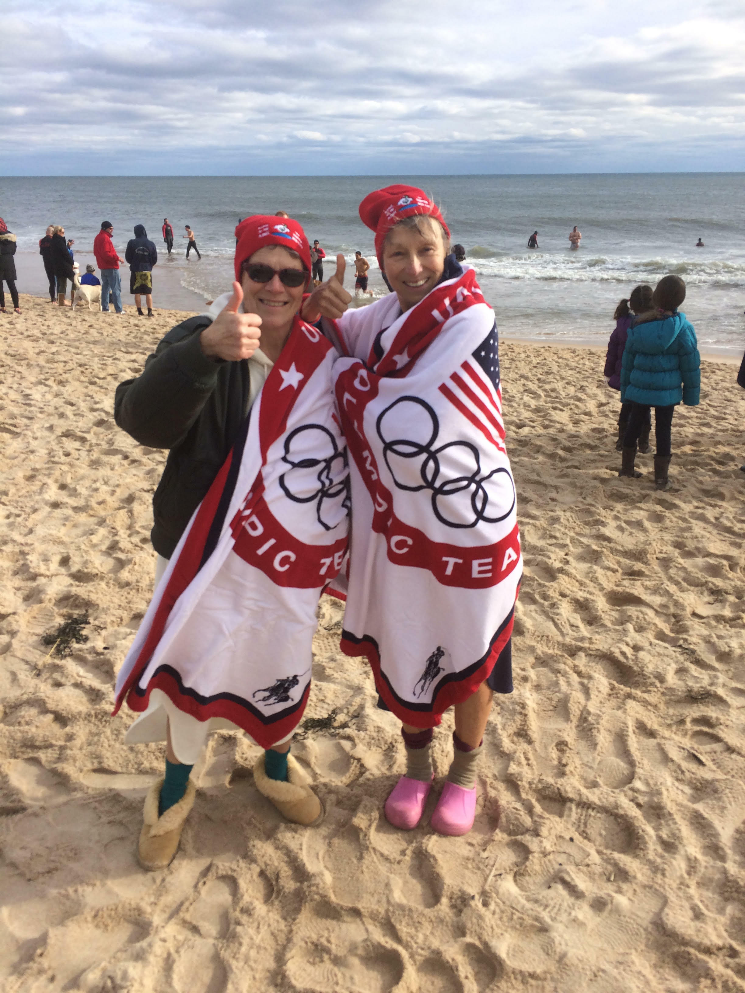 Wendy Lull at East Hampton Polar Bear Plunge