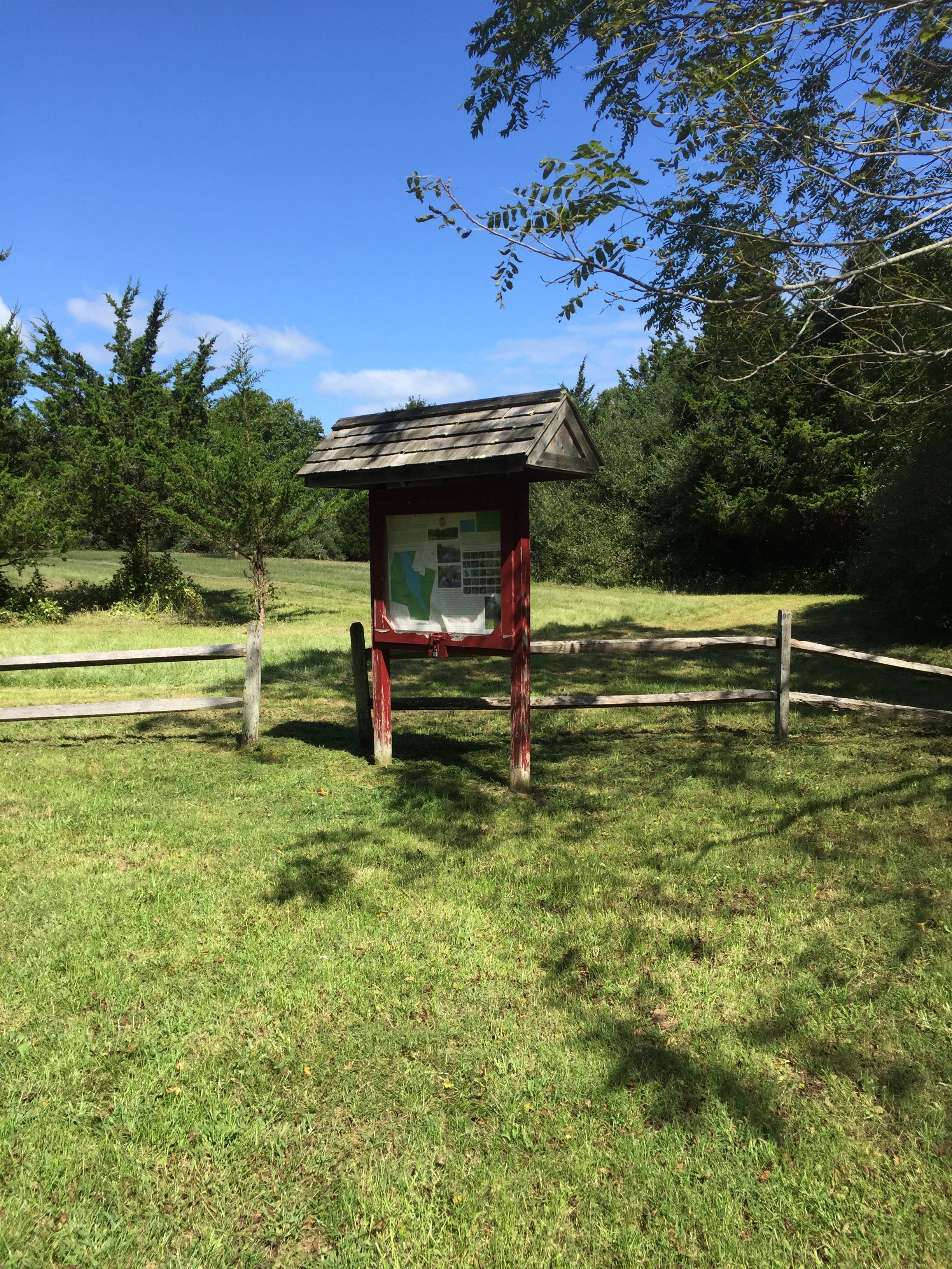 Signage at Wolf Preserve