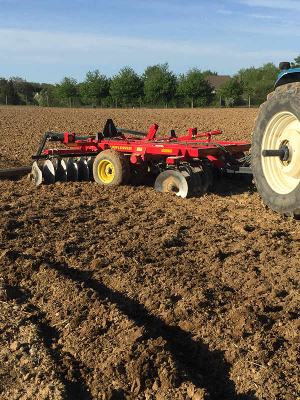 Tractor at MKZ farms