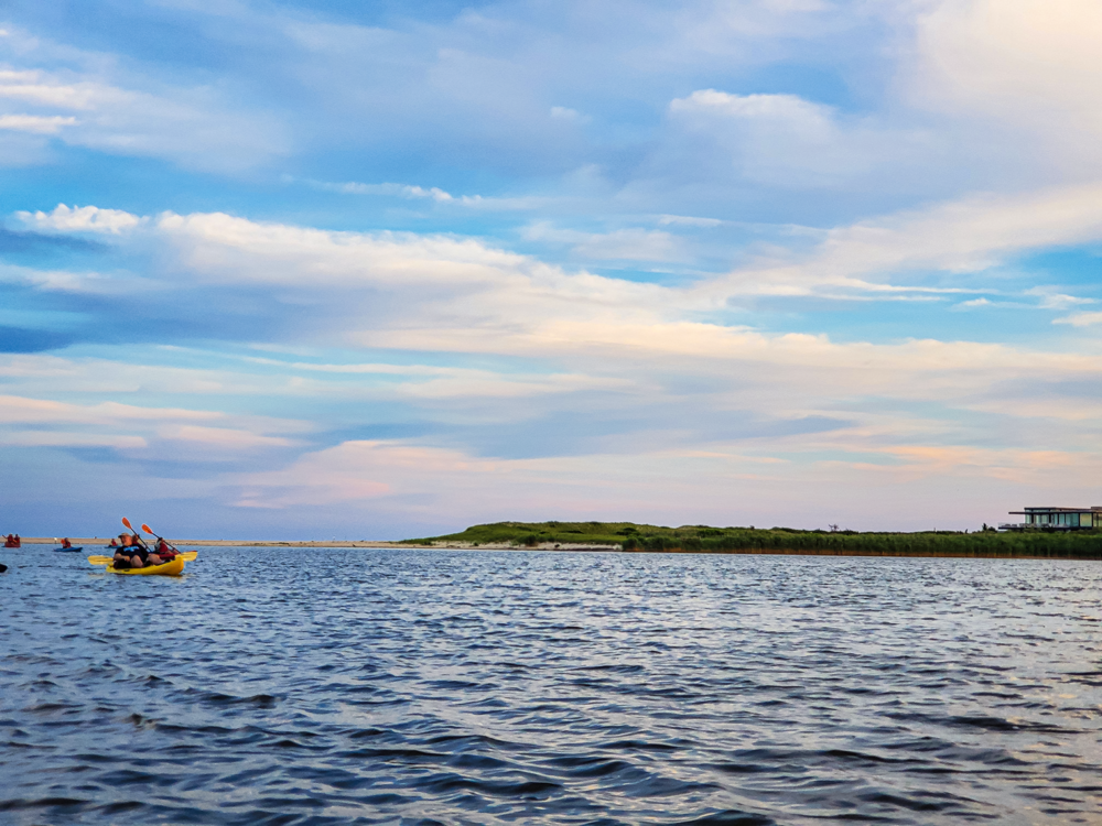 kayakers on Sagg Pond